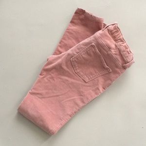 Old Navy Velvet MidRise Jegging in Peach